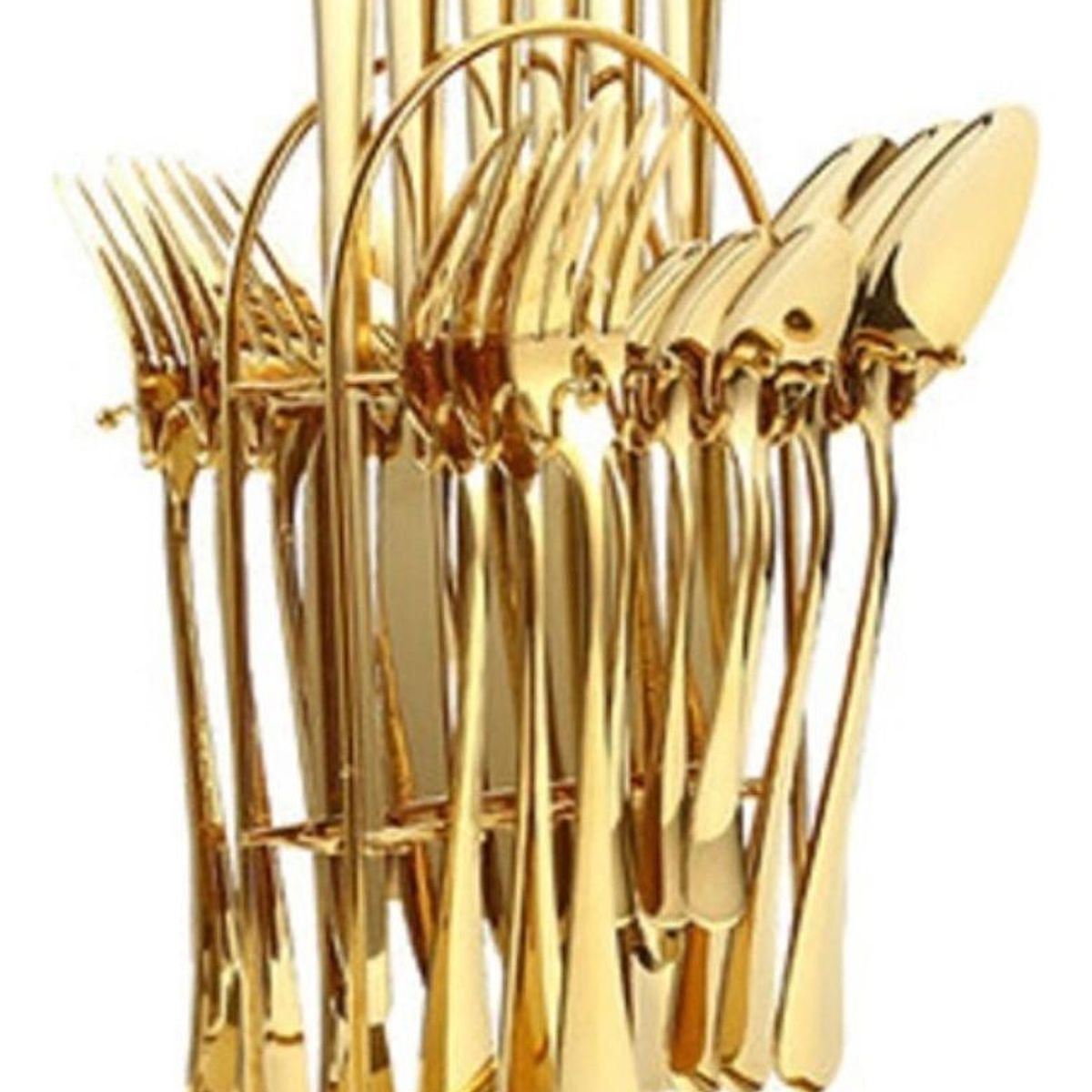 GENERICO - Set de 24 Piezas de Cuchillería de Acero Inoxidable