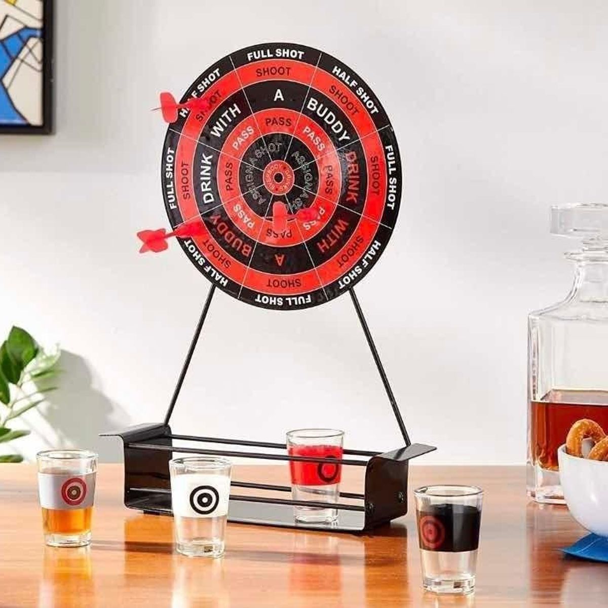 GENERICO - Juego de Mini Dardos Magnéticos para Vasos de Chupito
