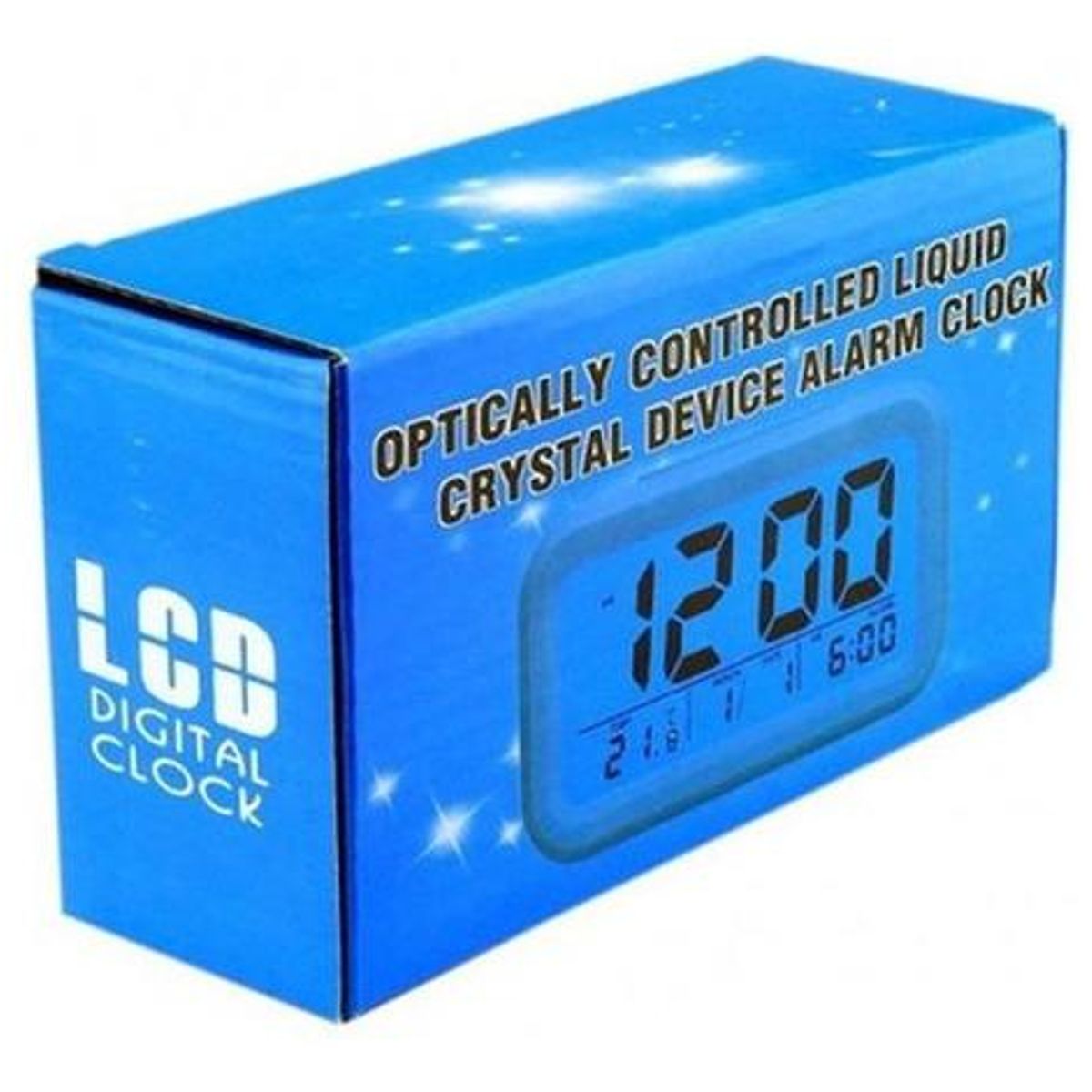 GENERICO - Reloj Despertador Digital LCD con Luz y Temperatura Verde