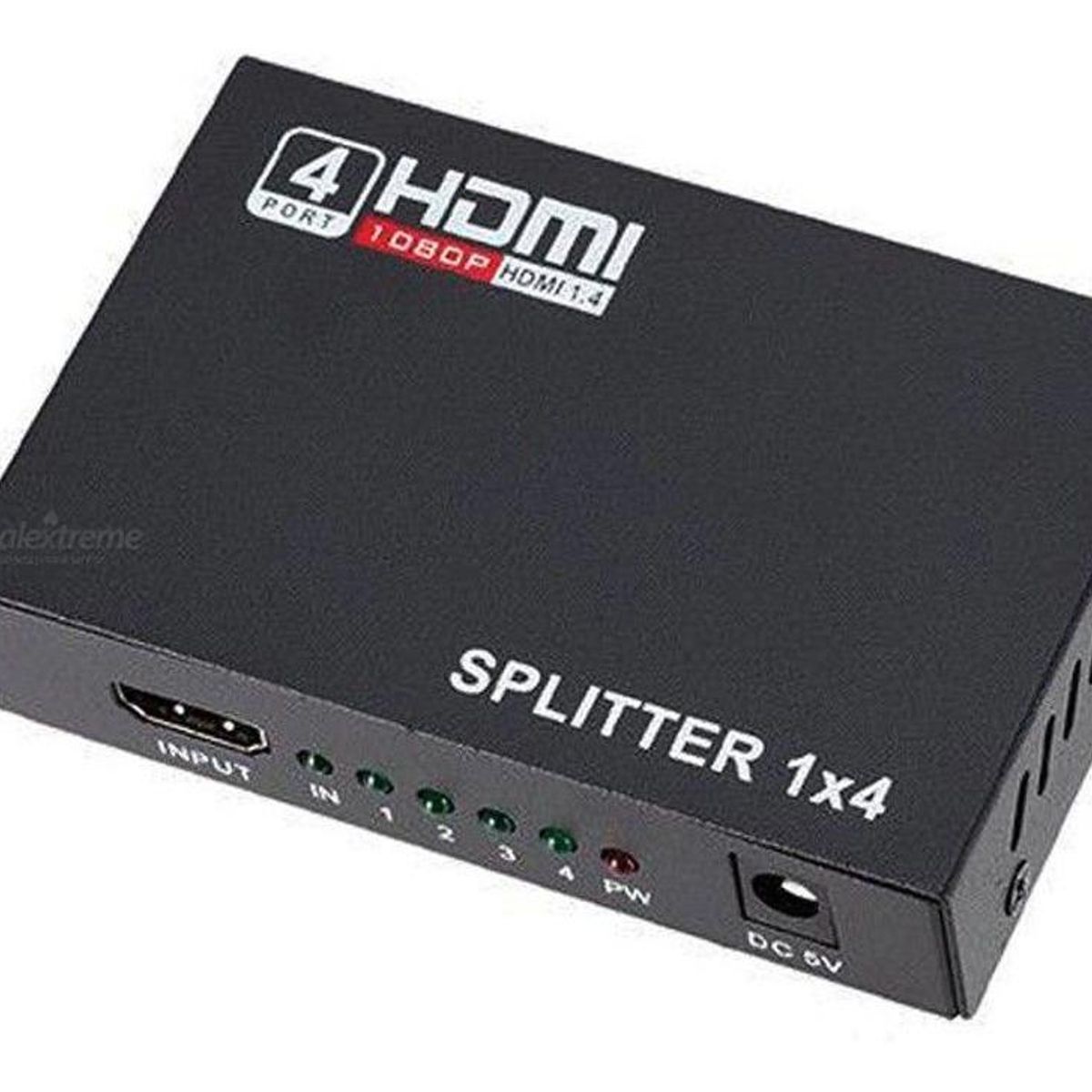 GENERICO - Splitter HDMI 1x4 para Clonar Pantallas en 4K UHD