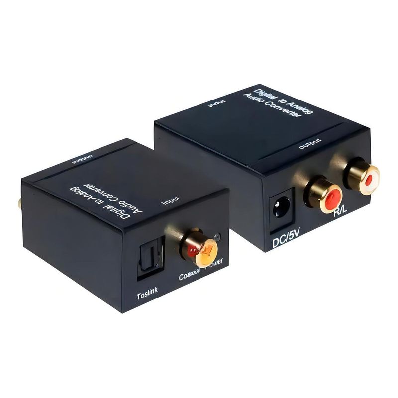GENERICO - Conversor Digital a RCA con Adaptador de 5V y Cable Inclusivo