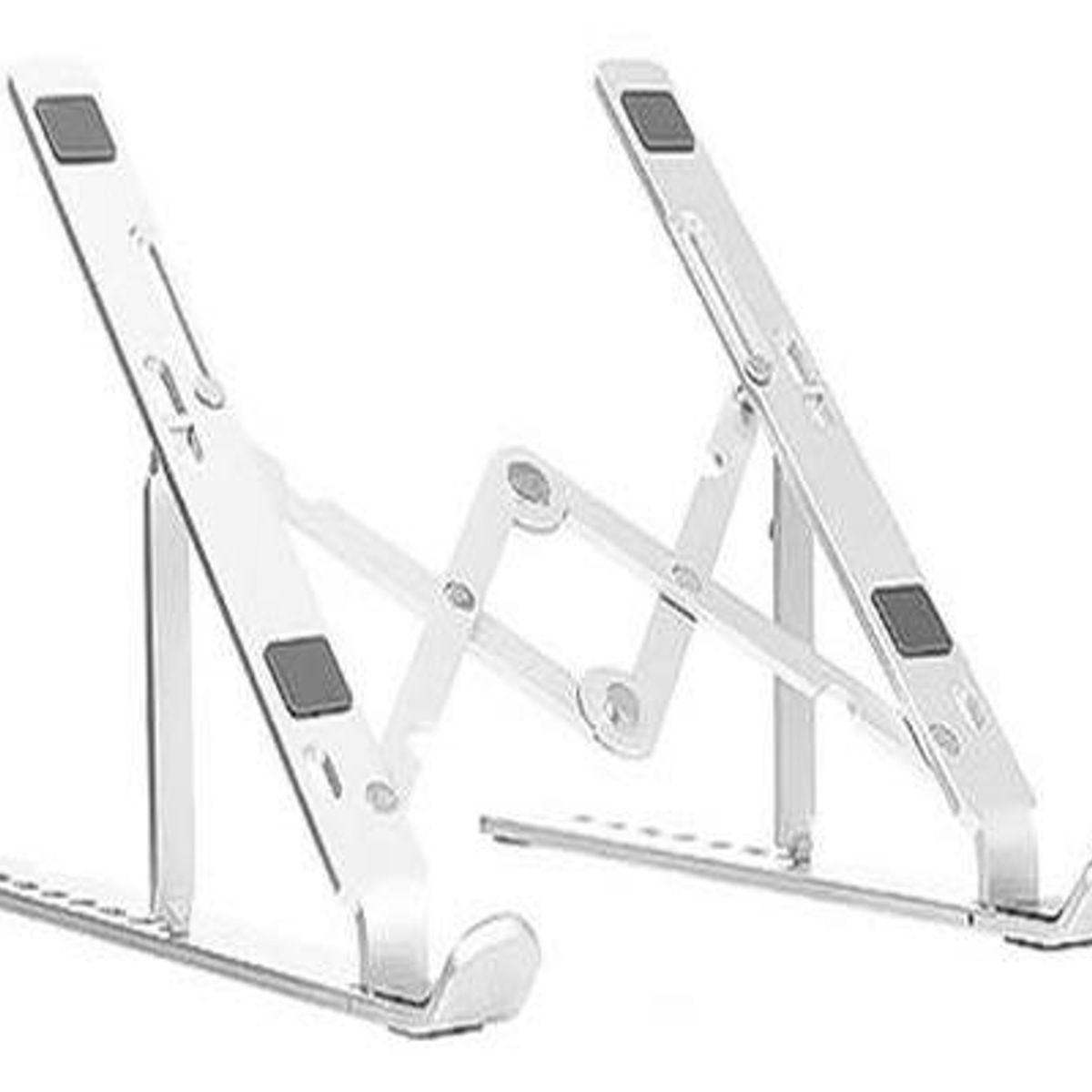 GENERICO - Soporte Plegable de Aluminio para Notebook 7 Niveles Ajustables
