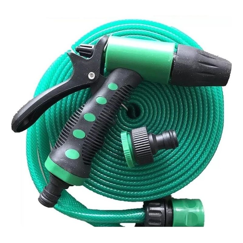 GENERICO - Manguera Flexible de Jardín 12 Pulgada 15 Metros con Accesorios