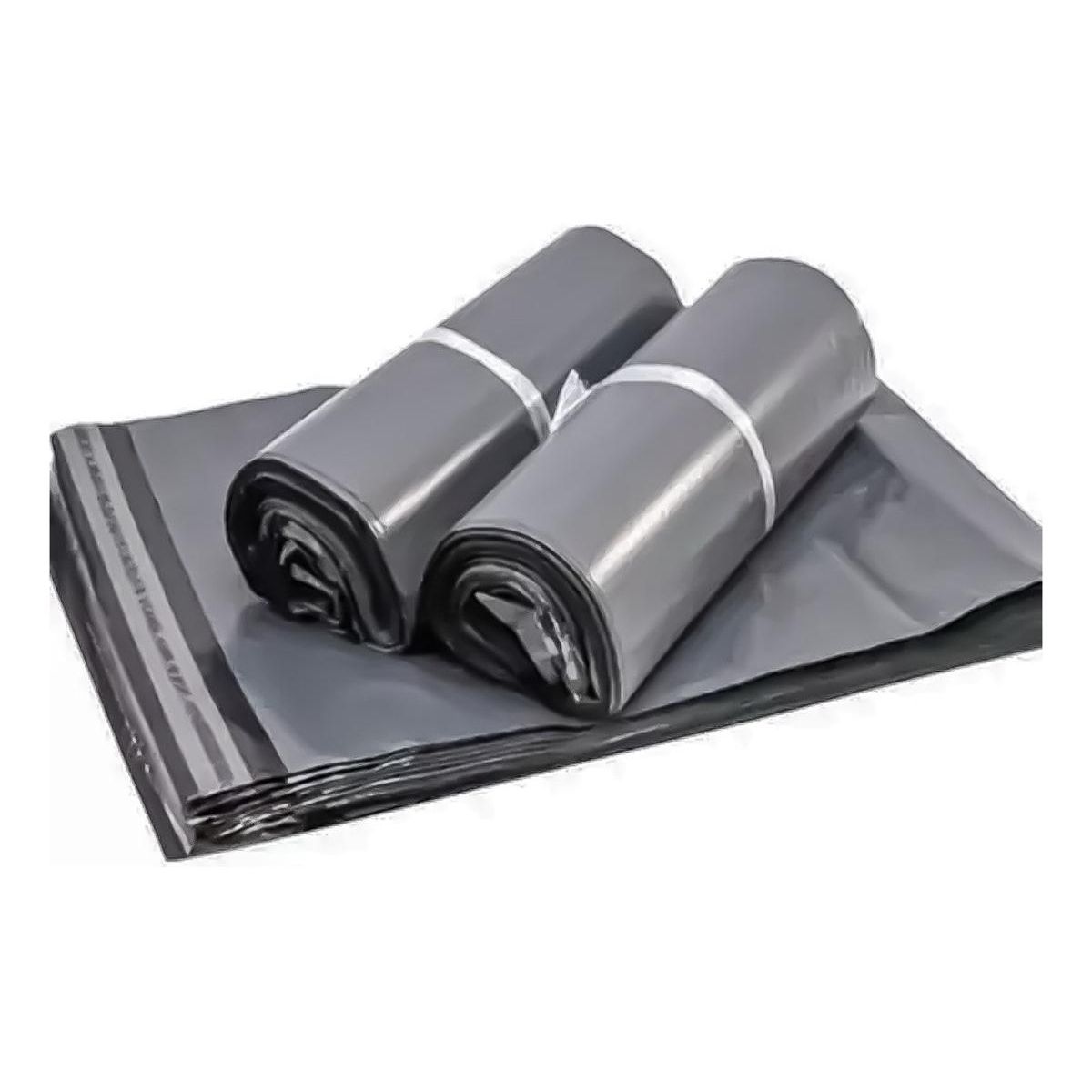 GENERICO - Pack de 100 Bolsas Courier Negras Autoadhesivas 25x35 cm