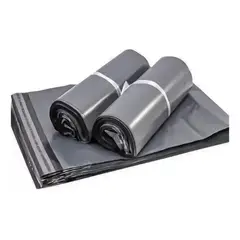GENERICO - Pack de 100 Bolsas Courier Negras Autoadhesivas 25x35 cm