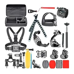 GENERICO - Kit Completo de Accesorios para Cámara Deportiva GoPro - 28 Piezas.