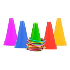 GENERICO - Kit de Entrenamiento de Agilidad Conos y Aros para Niños