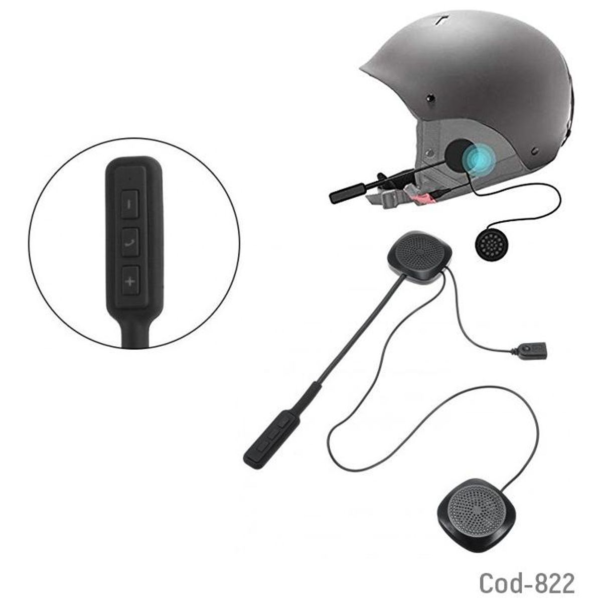 GENERICO - Manos Libres Bluetooth para Cascos de Moto MH03