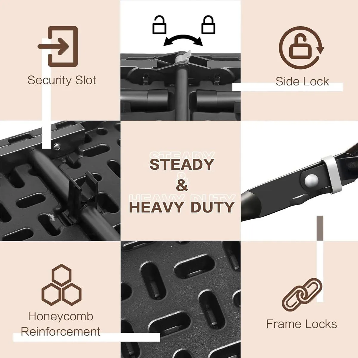 GENERICO - Mesa Plegable Tipo Rattan 180x75 cm para Jardín y Eventos
