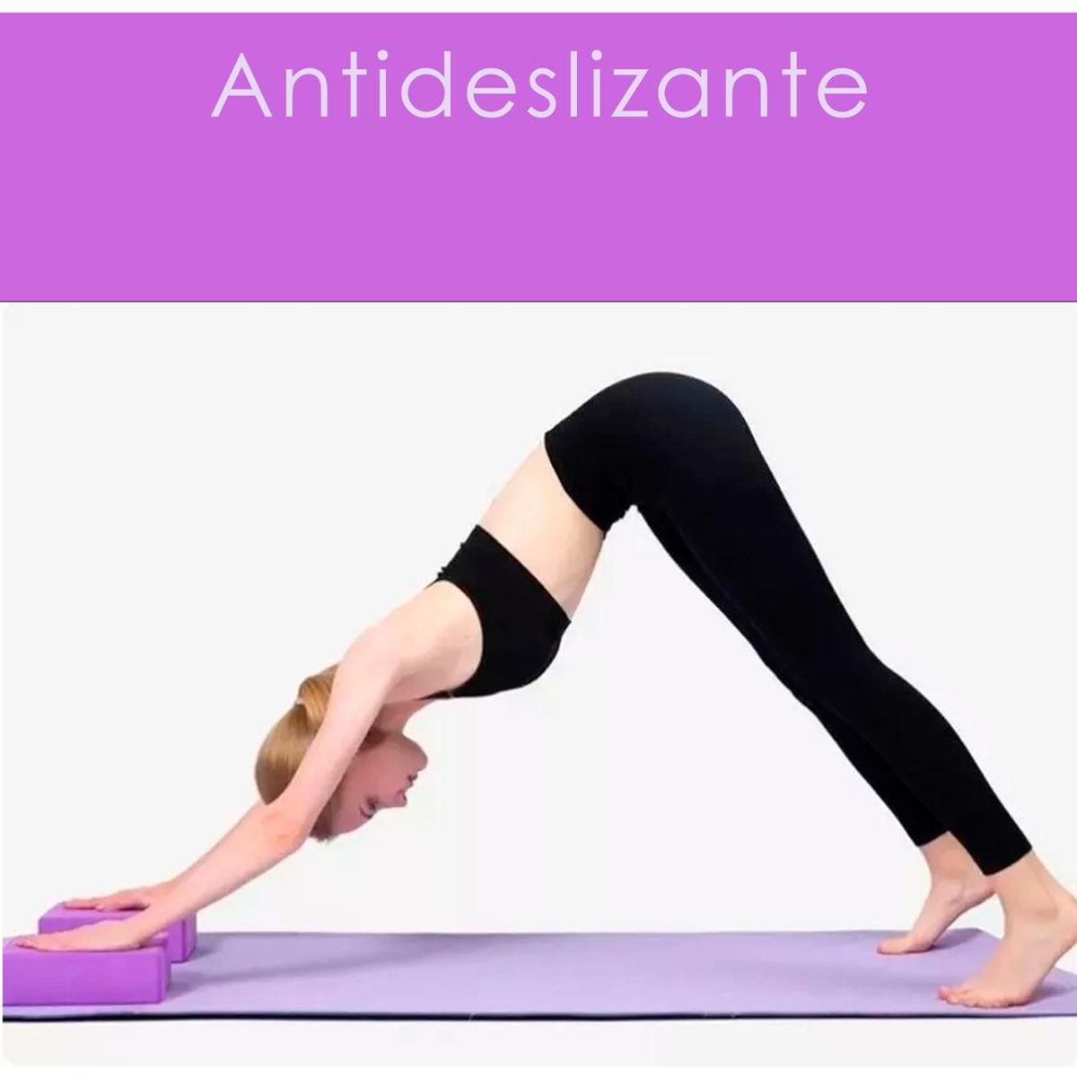 GENERICO - Bloque de Yoga de Goma EVA Ergonomico para Ejercicios