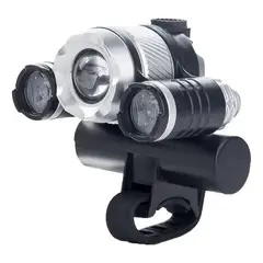 GENERICO - Luz Delantera LED Recargable para Bicicleta con Zoom