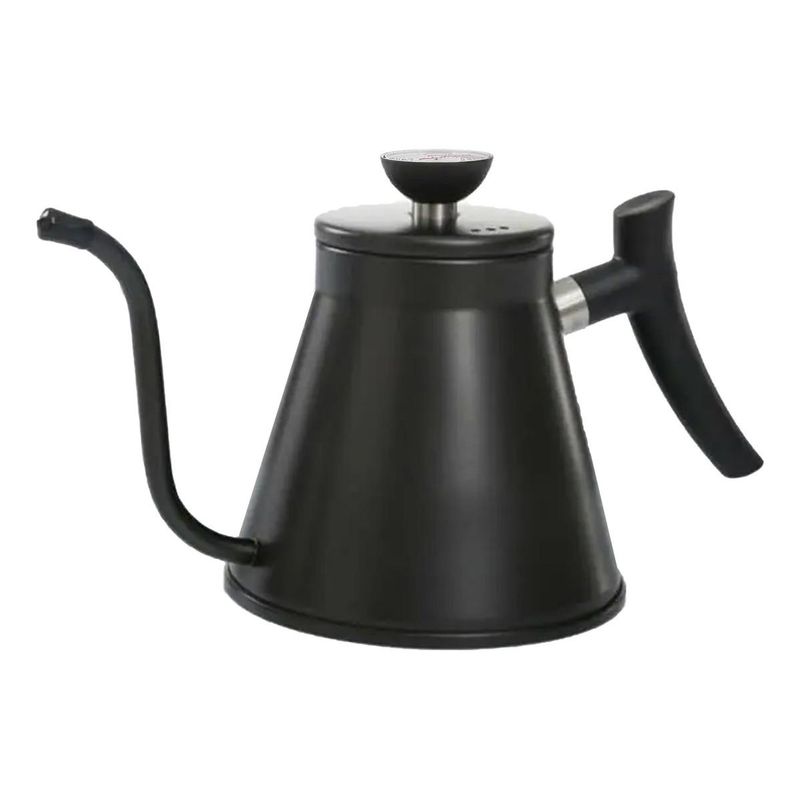 GENERICO - Tetera Cuello Cisne 600ml con Termómetro Acero Inoxidable