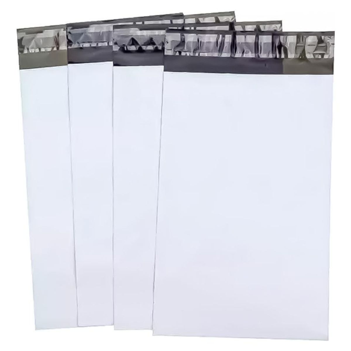 GENERICO - Pack de 100 Bolsas Courier Autoadhesivas Blancas 17x30 cm