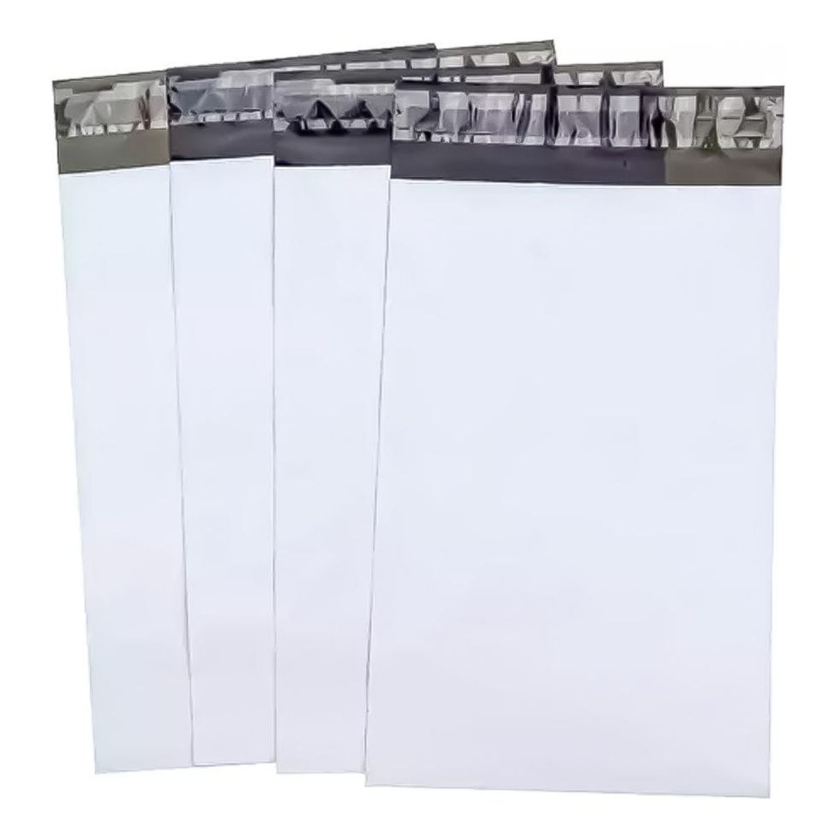 GENERICO - Pack de 100 Bolsas Courier Autoadhesivas Blancas 17x30 cm
