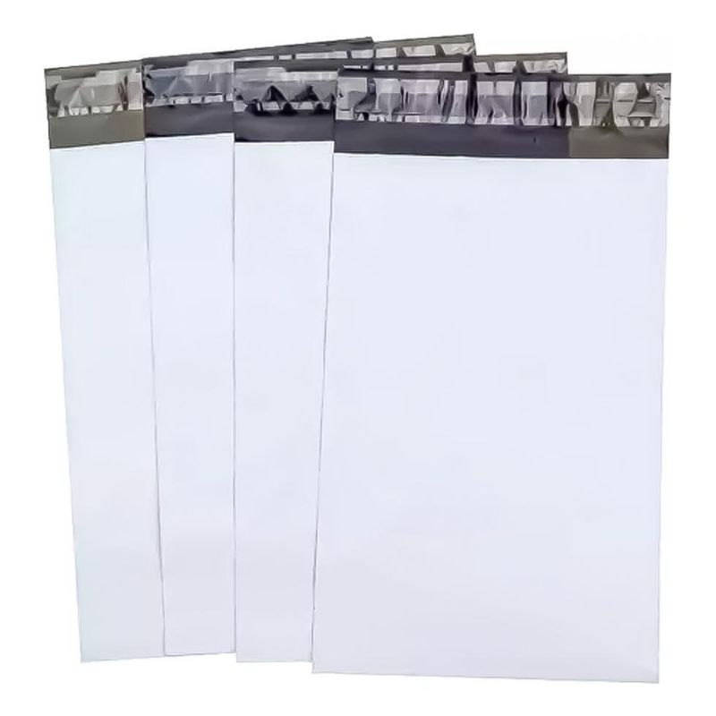 GENERICO - Pack de 100 Bolsas Courier Autoadhesivas Blancas 17x30 cm