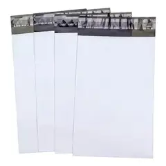 GENERICO - Pack de 100 Bolsas Courier Autoadhesivas Blancas 17x30 cm
