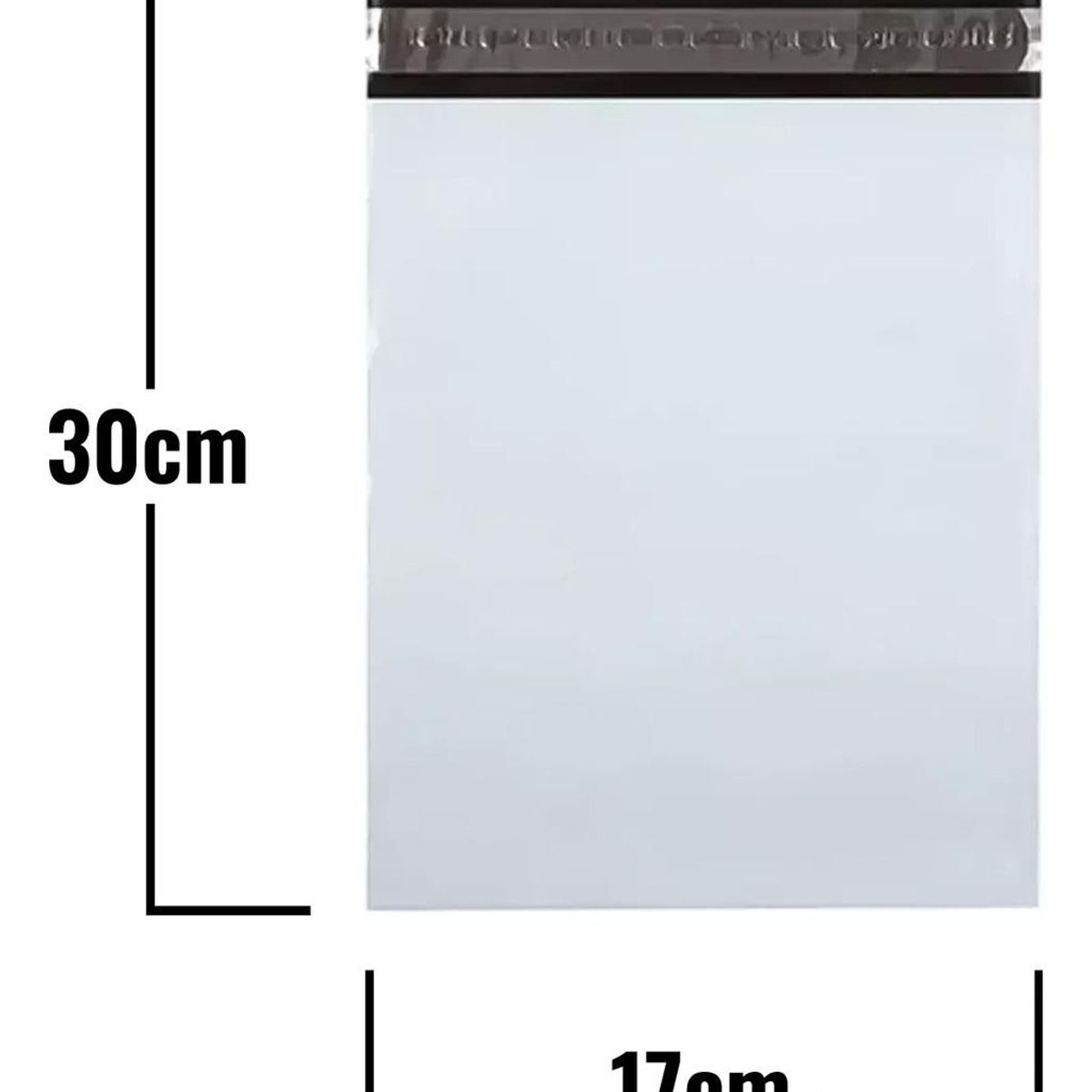 GENERICO - Pack de 100 Bolsas Courier Autoadhesivas Blancas 17x30 cm