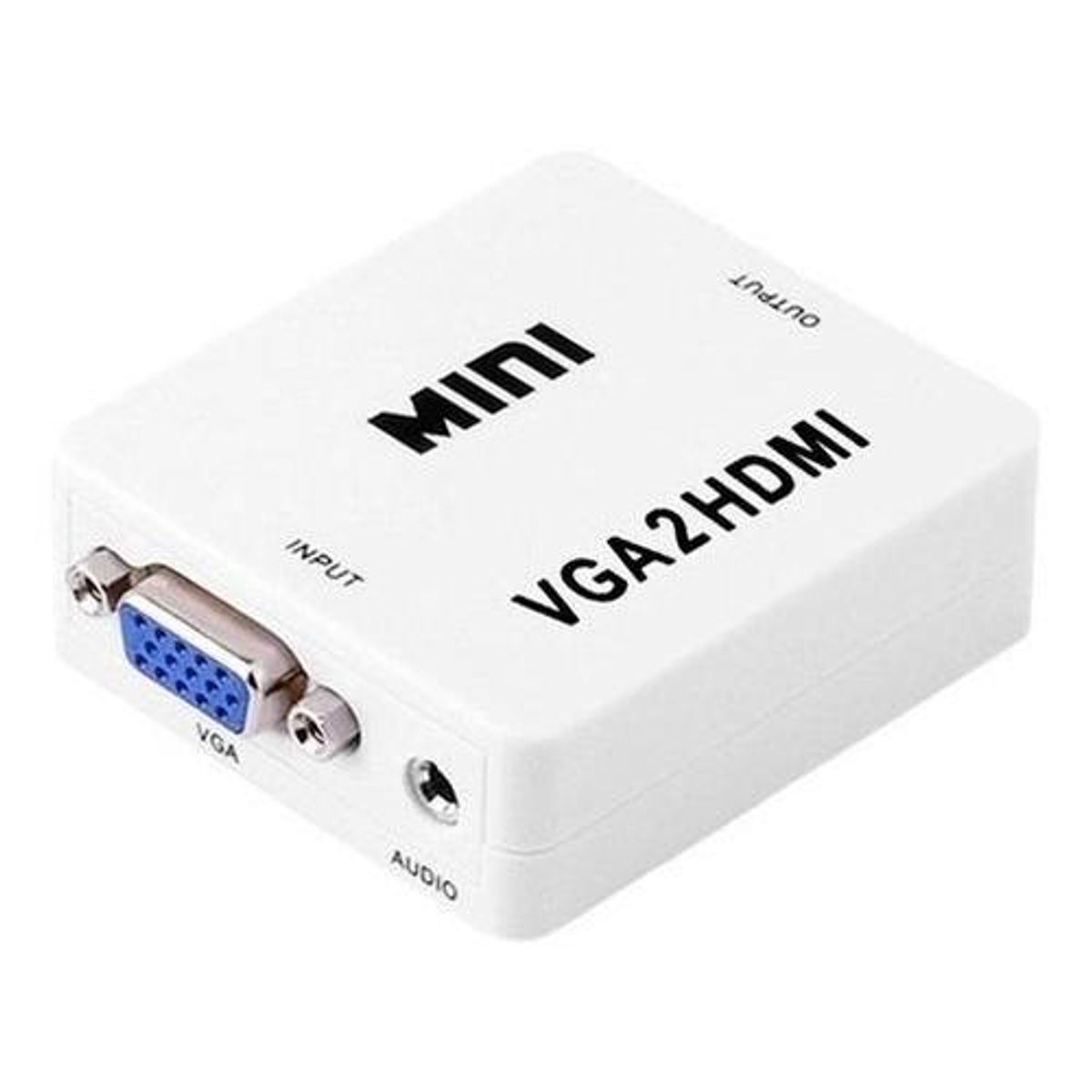 GENERICO - Adaptador VGA a HDMI para Video y Audio Full HD