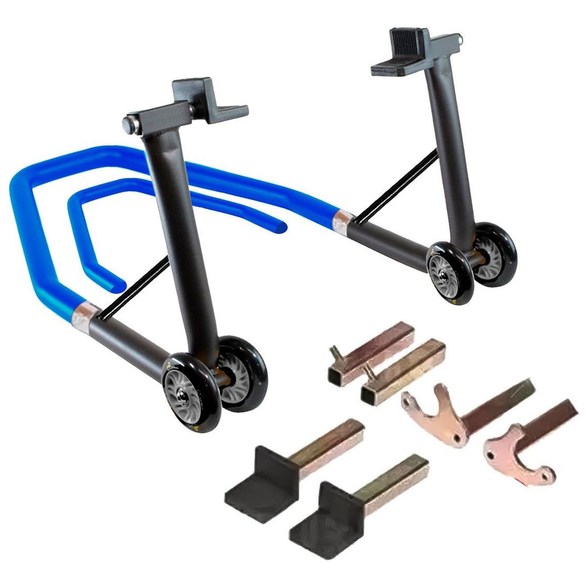 GENERICO - Caballete Elevador de Moto Frontal y Trasero Ajustable