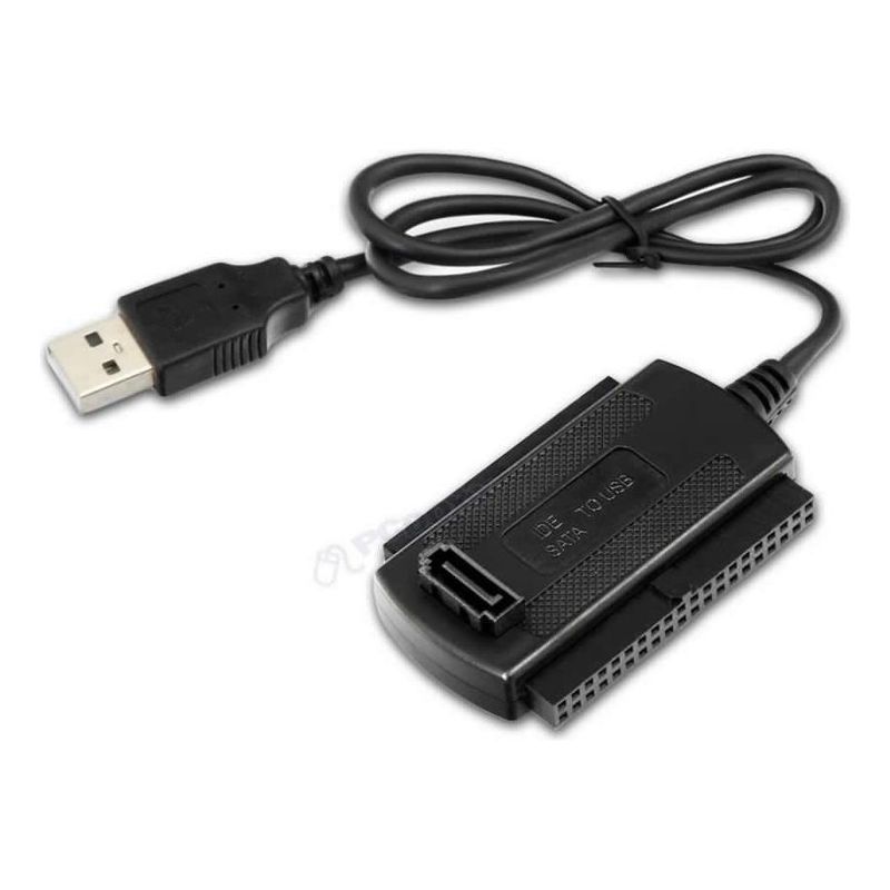 GENERICO - Pack de 2 Adaptadores USB 20 a IDESATA para Disco Duro Externo