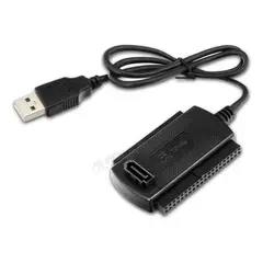 GENERICO - Pack de 2 Adaptadores USB 20 a IDESATA para Disco Duro Externo