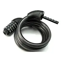 GENERICO - Candado de Bicicleta con Clave y Cubre Asiento Gel.