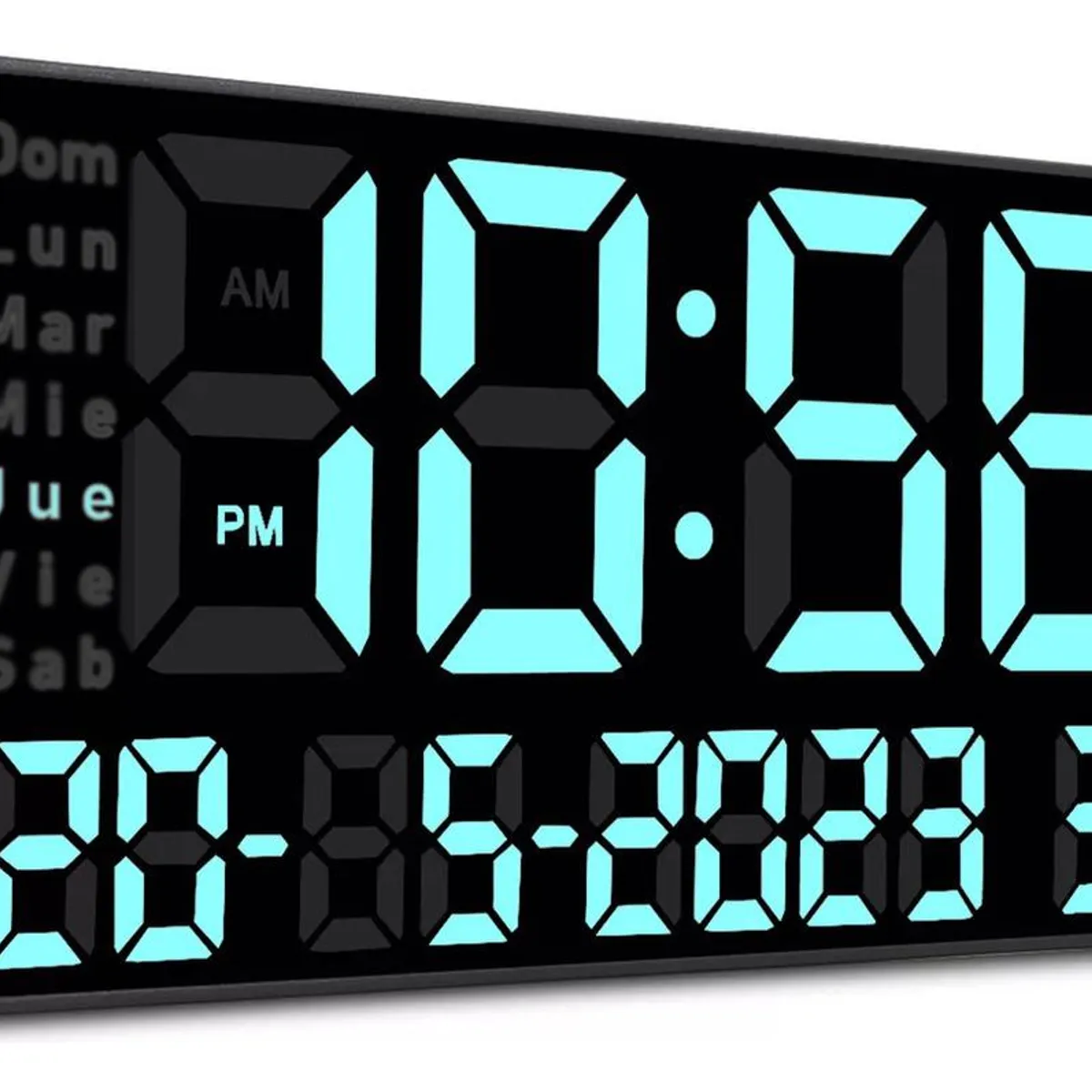 GENERICO - Reloj Digital LED de Pared con Calendario y Temperatura