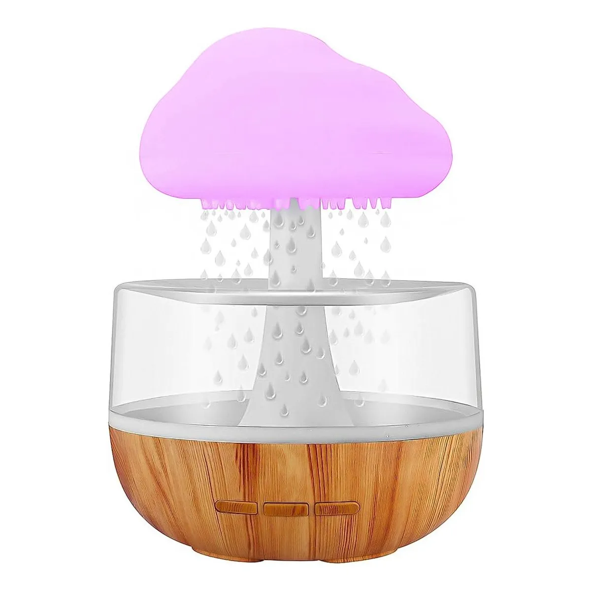 GENERICO - Humidificador Ultrasonico 280ml con Temporizador y LED.