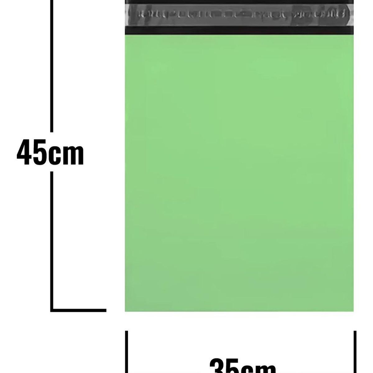 GENERICO - Pack de 100 Bolsas Courier Autoadhesivas Verdes 35x45cm