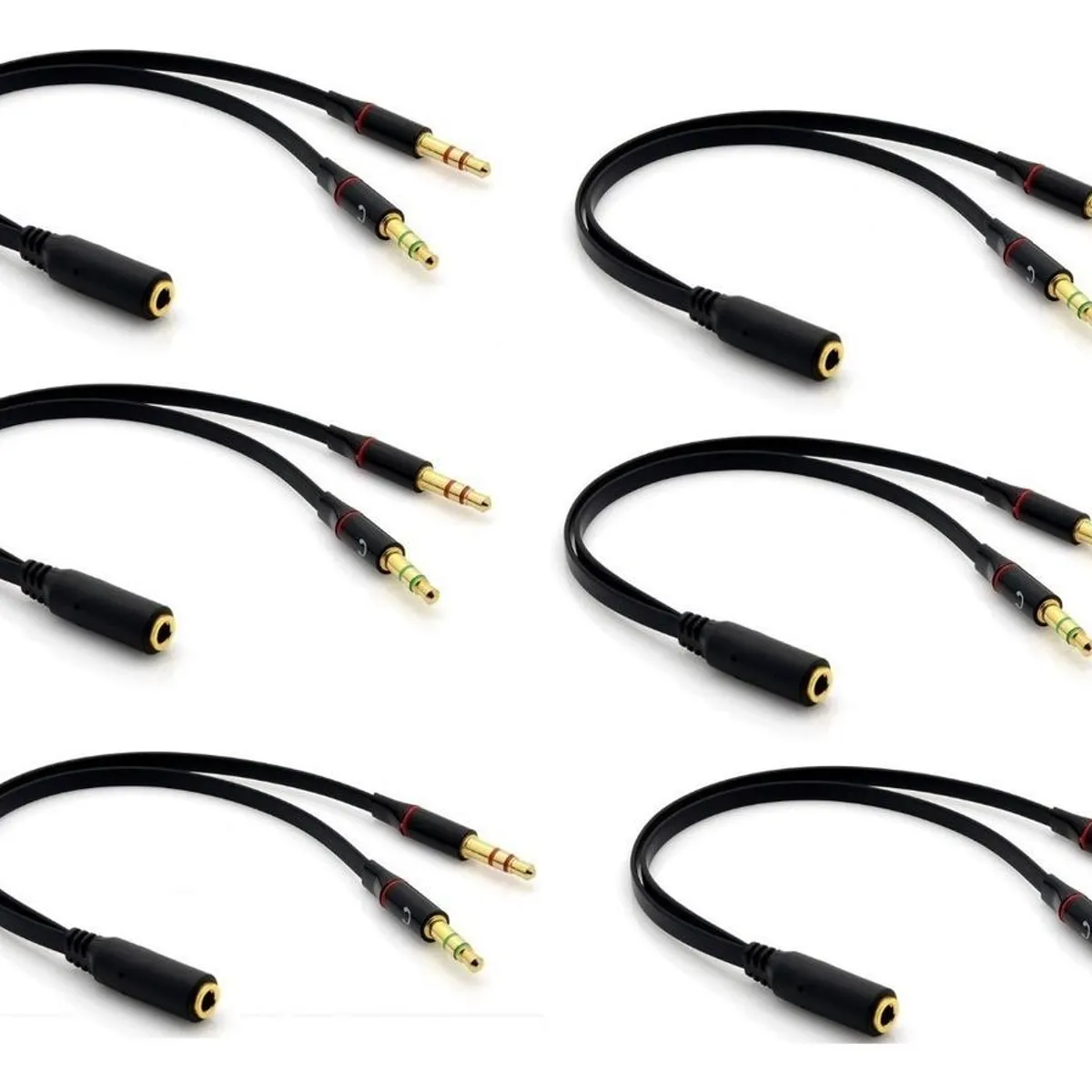 GENERICO - Cable Adaptador 35mm para Auriculares con Micrófono
