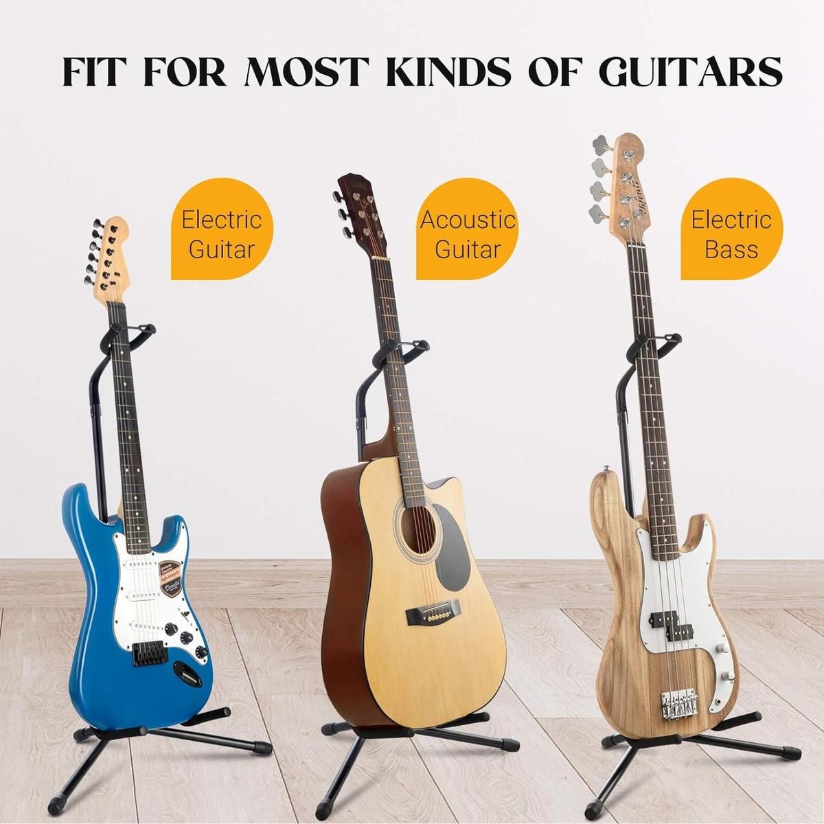 GENERICO - Atril Plegable para Guitarra Eléctrica y Acústica