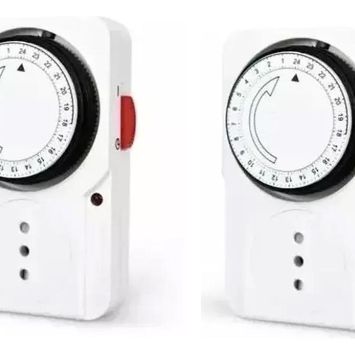 GENERICO - Pack de 2 Temporizadores Analógicos de 24 Horas