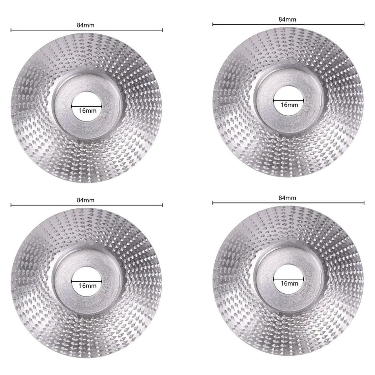 GENERICO - Pack de 4 Discos para Amoladora Angular de 84mm