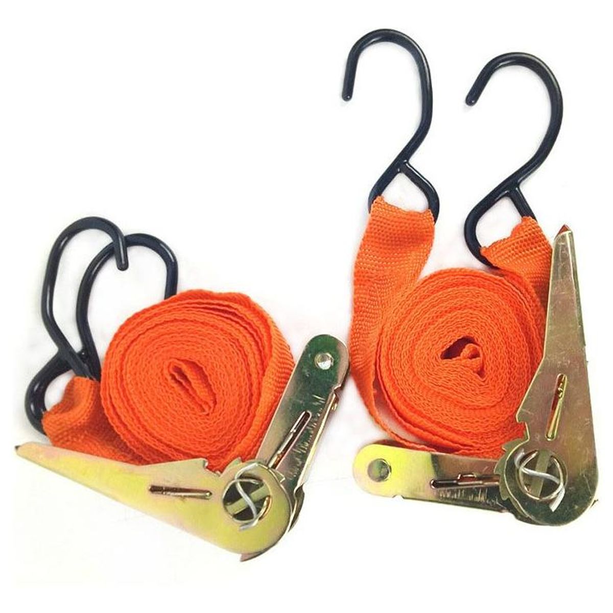 GENERICO - Kit de Eslingas de Amarre con Ganchos - 4 Piezas