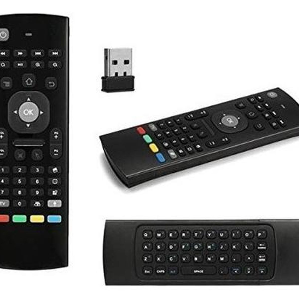 GENERICO - Teclado Inalámbrico Air Mouse con Luz de Fondo para PC y TV