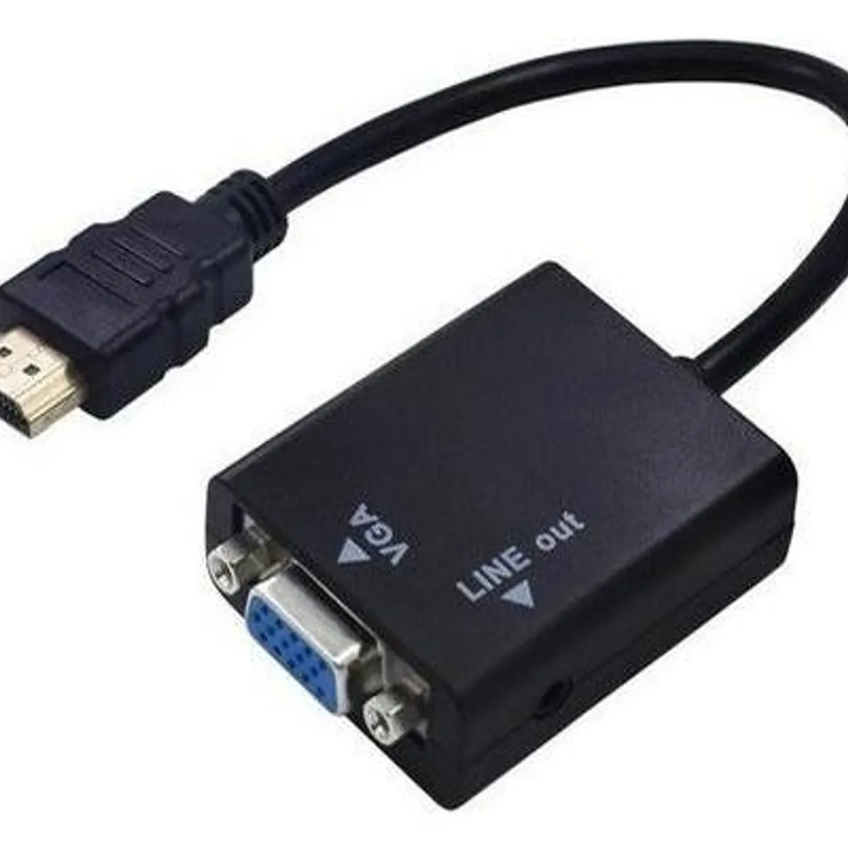 GENERICO - Adaptador HDMI a VGA Full HD con Audio 35mm