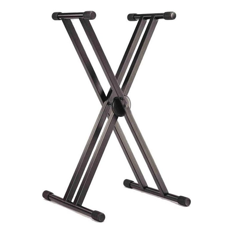 GENERICO - Atril Ajustable para Teclado Doble con Soporte Plegable