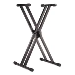 GENERICO - Atril Ajustable para Teclado Doble con Soporte Plegable