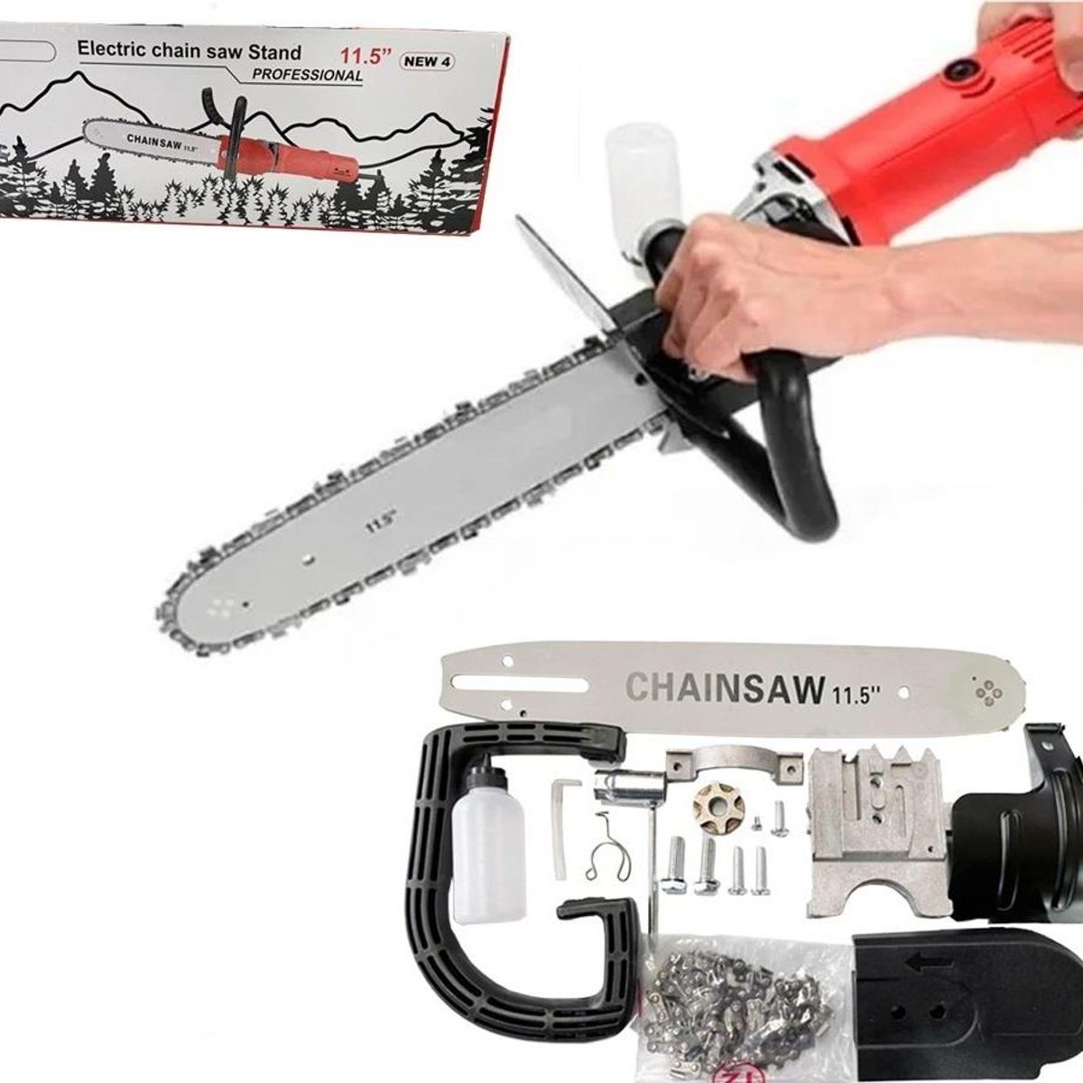 GENERICO - Adaptador de Motosierra para Amoladora Angular 115"