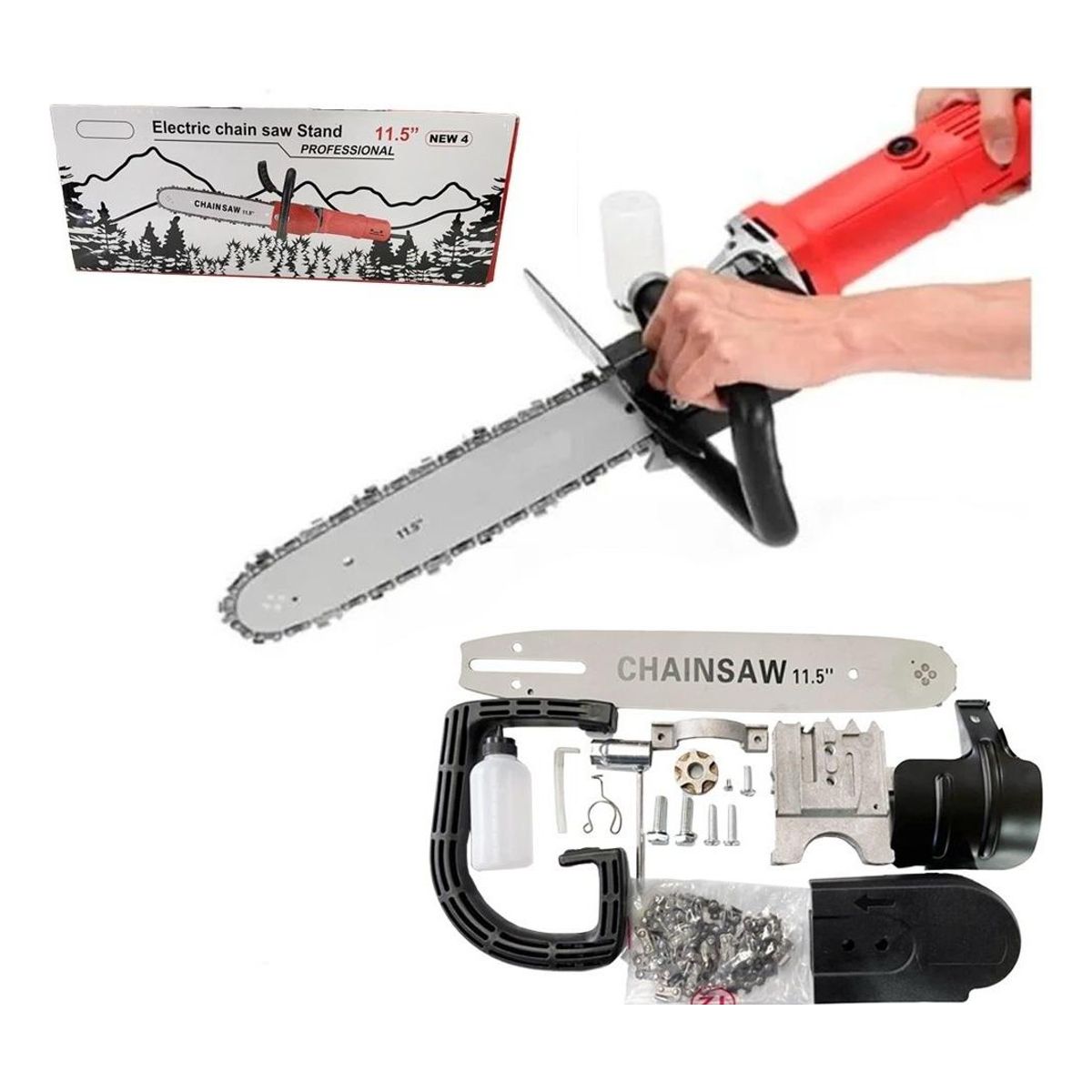 GENERICO - Adaptador de Motosierra para Amoladora Angular 115"