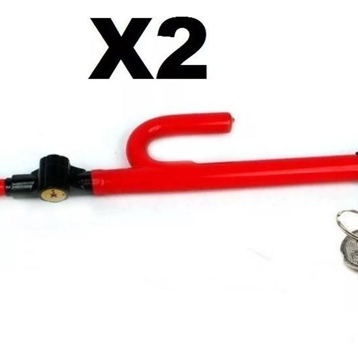 GENERICO - Traba Volante Antirrobo para Auto - Doble Seguridad