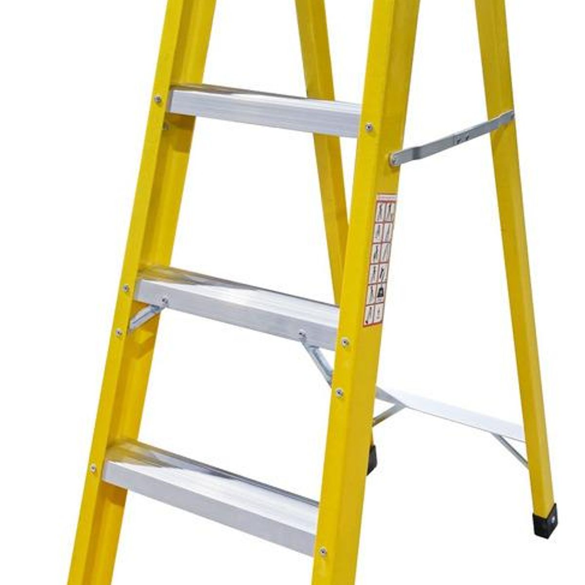 GENERICO - Escalera Tijera de Fibra de Vidrio 18m - 6 Escalones