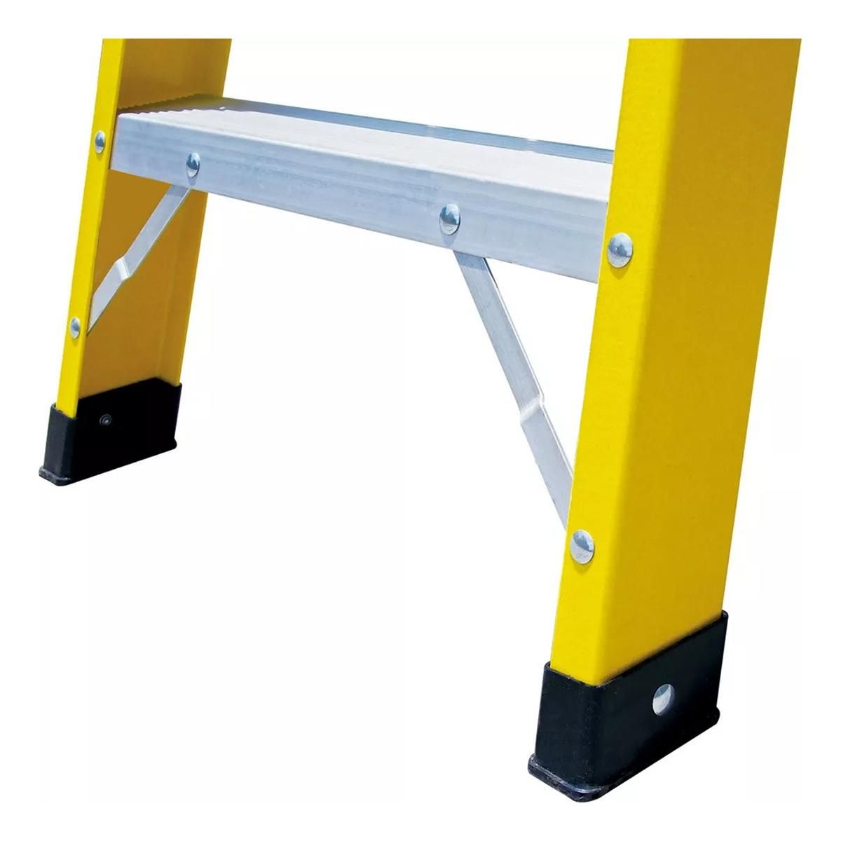 GENERICO - Escalera Tijera de Fibra de Vidrio 18m - 6 Escalones