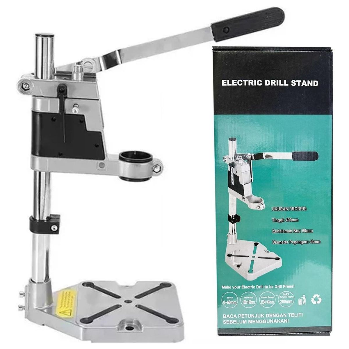 GENERICO - Prensa de Taladro Doble Soporte de Pedestal Profesional