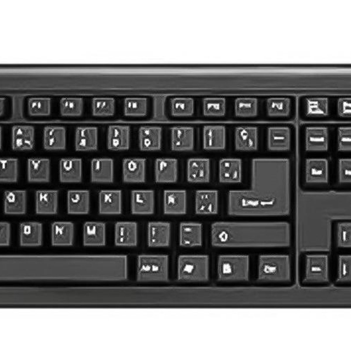 GENERICO - Teclado USB Resistente a Salpicaduras para Computadoras