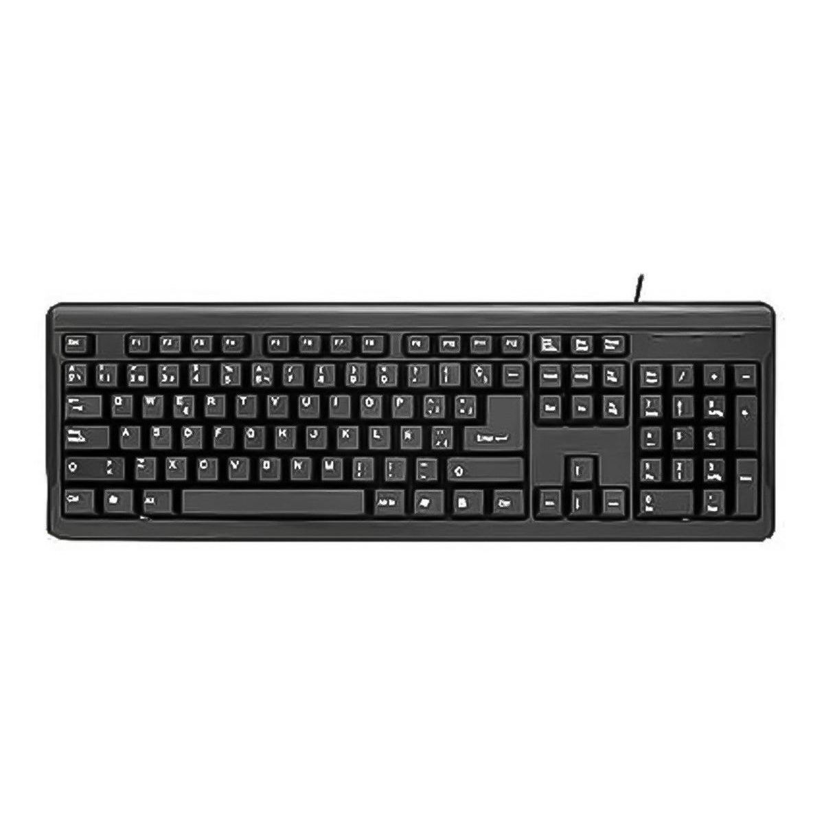 GENERICO - Teclado USB Resistente a Salpicaduras para Computadoras
