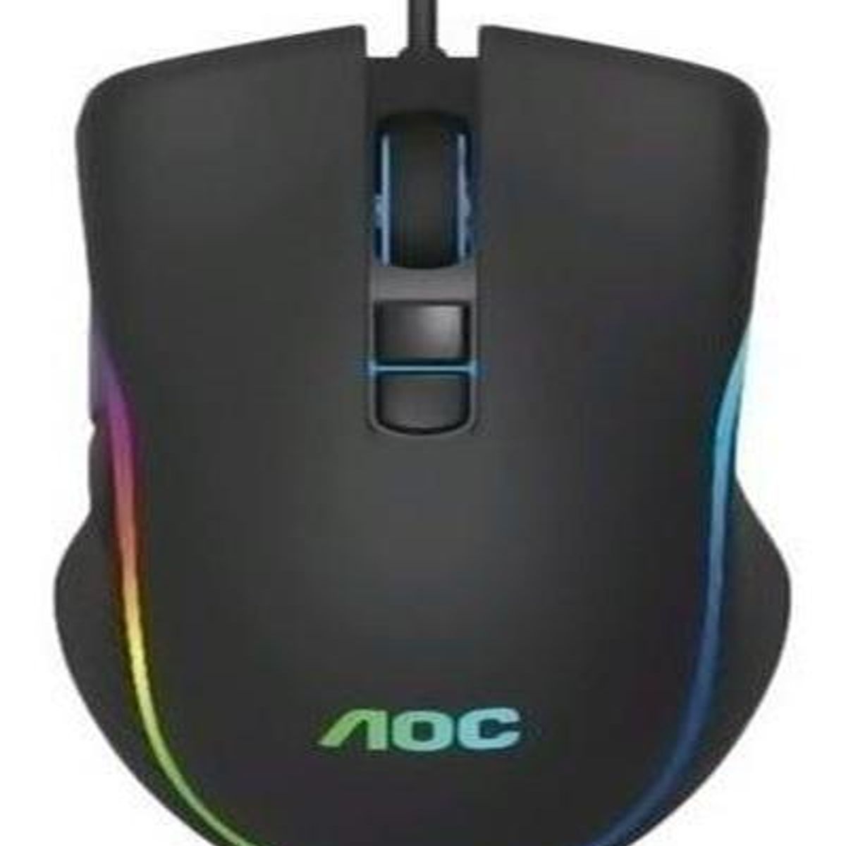 GENERICO - Mouse Gamer USB AOC GM100 2400 DPI RGB 6 Botones