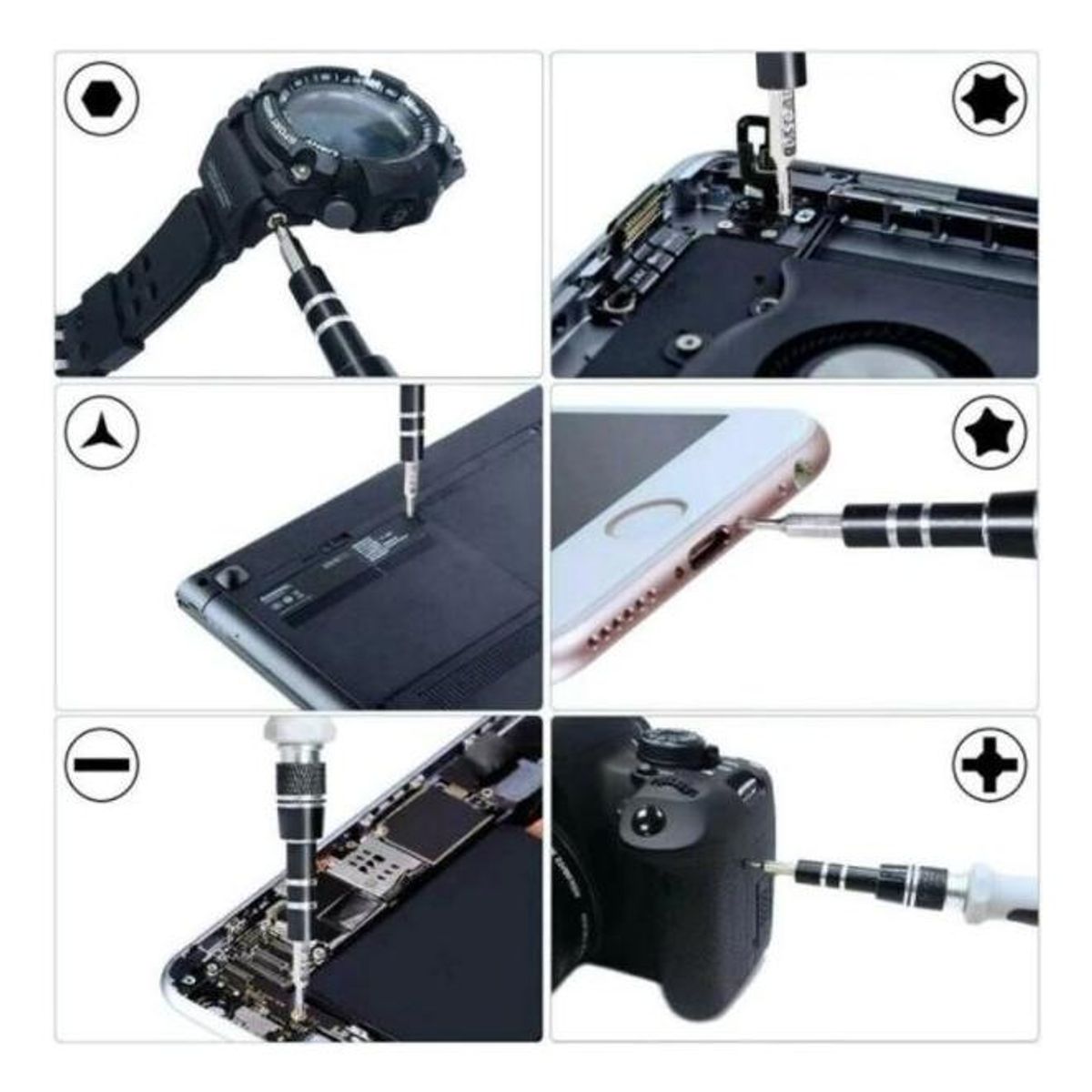 GENERICO - Juego Completo de 117 Destornilladores de Precisión