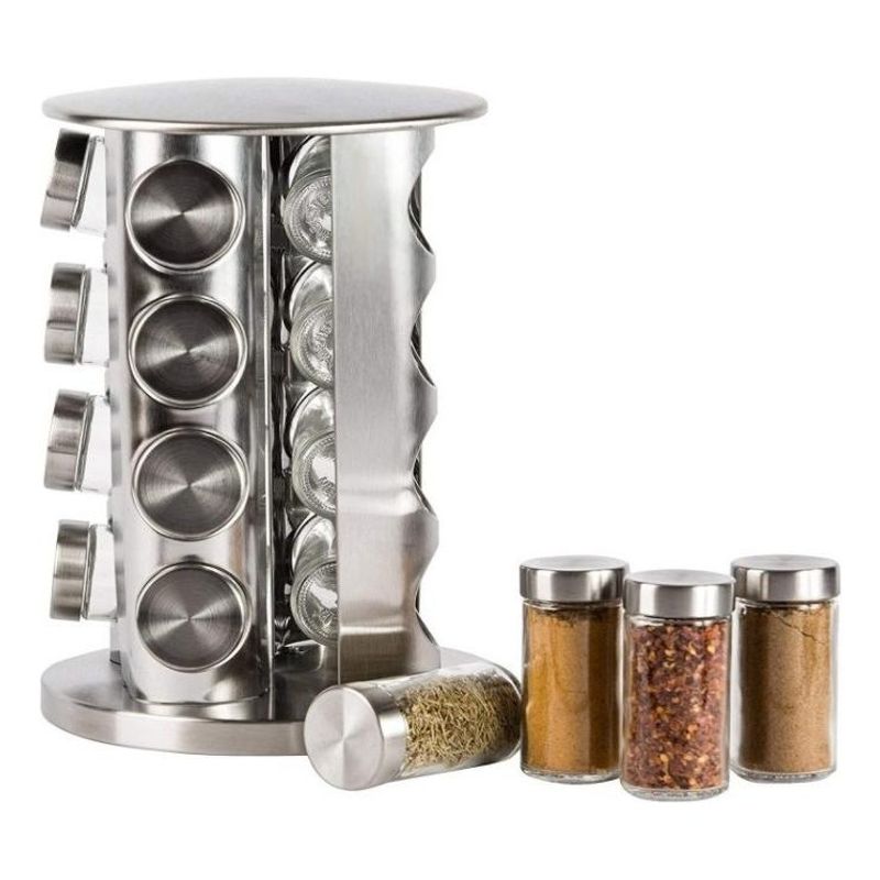 GENERICO - Set Condimentero Giratorio de 16 Piezas para Cocina