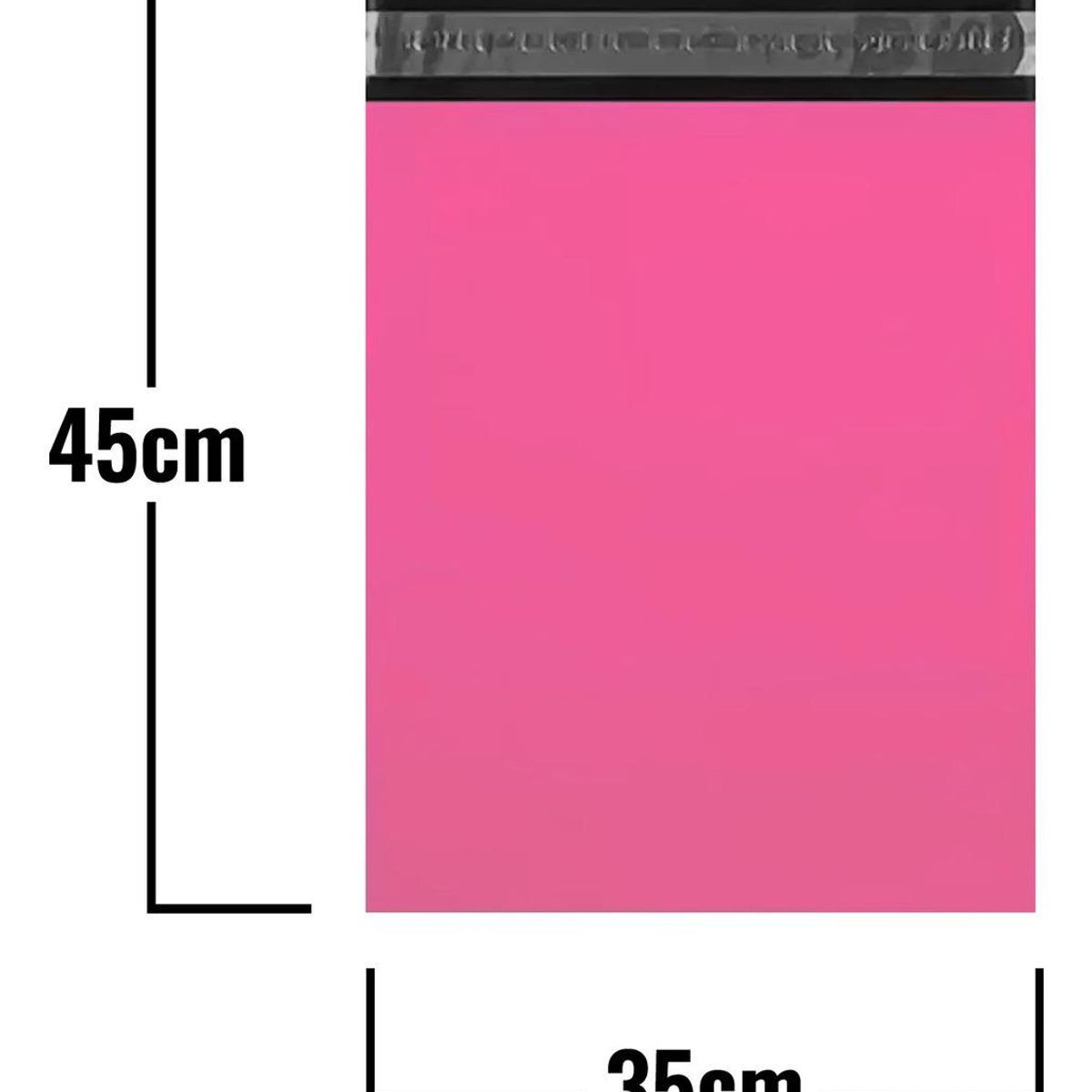 GENERICO - Pack de 100 Bolsas Rosadas Autoadhesivas para Envíos 35x45cm
